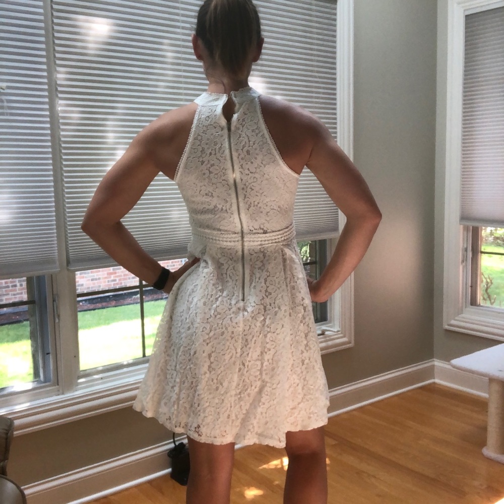 White lace dress